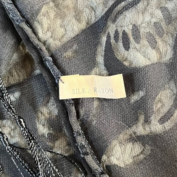 Black Velvet Burnout Kimono Wrap, One Size - Picture 11 of 12